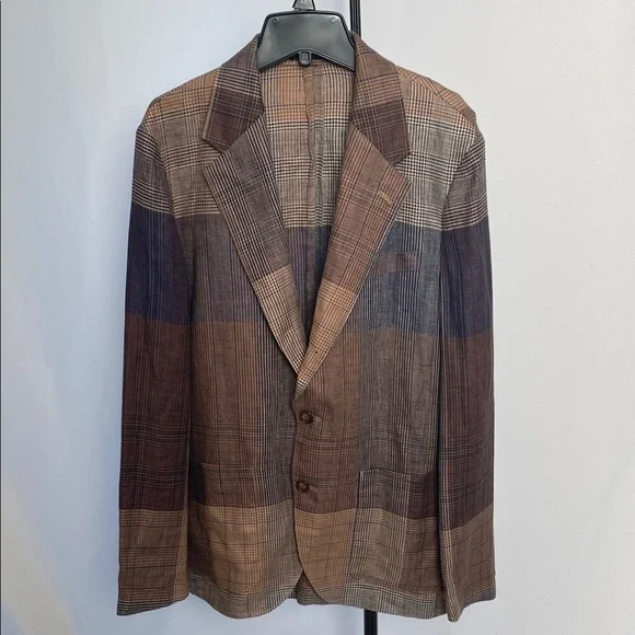 J.Crew Kenmare Relaxed-fit blazer in linen twill multiplaid